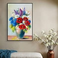 thumbnail image 3 of wall26 Floating Framed Canvas Wall Art for Living Room, Bedroom Vintage Vase Canvas Prints for Home Decoration Ready to Hang - 24x36 inches, 3 of 4