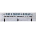 thumbnail image 1 of Laundry Room Wash Dry Fold Repeat Coat Rack Wall Sign, 1 of 4