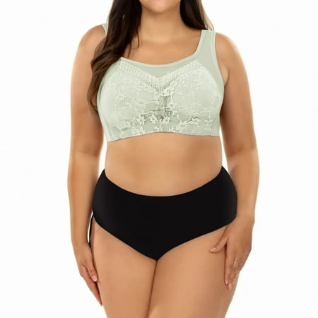 Cqxid525 Sports Bras for Women Women s Lace Tank Top Top Bra with Large Breasts and Small Breasts Up Anti Sag Retraction Bra Xxl Green