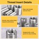 thumbnail image 4 of Uxcell 4pcs Insertos de Reparación de Roscas M20 x 2.5 macho a M16 x 2 hembra 25mm de Largo Tuercas Reductoras de Acero Inoxidable Mangas Autoperforantes Métricas, 4 of 7