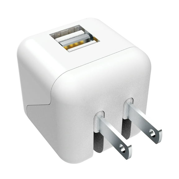 XYST XYS-242WCWT 2.4-Amp Dual USB Wall Charger (White)