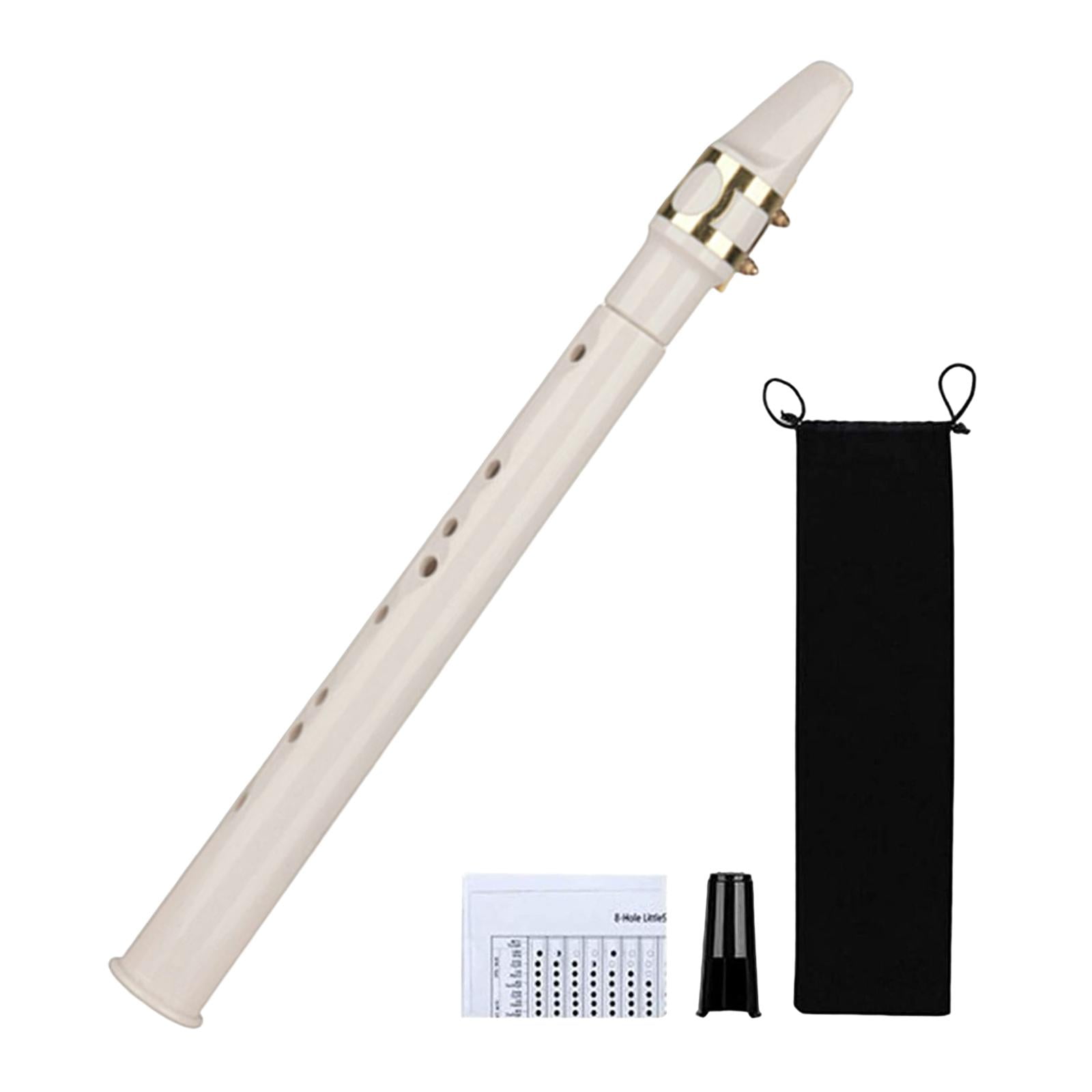 LeeQinersw Portable Mini Pocket Saxophone Professional Instruments Woodwind Instrument with White