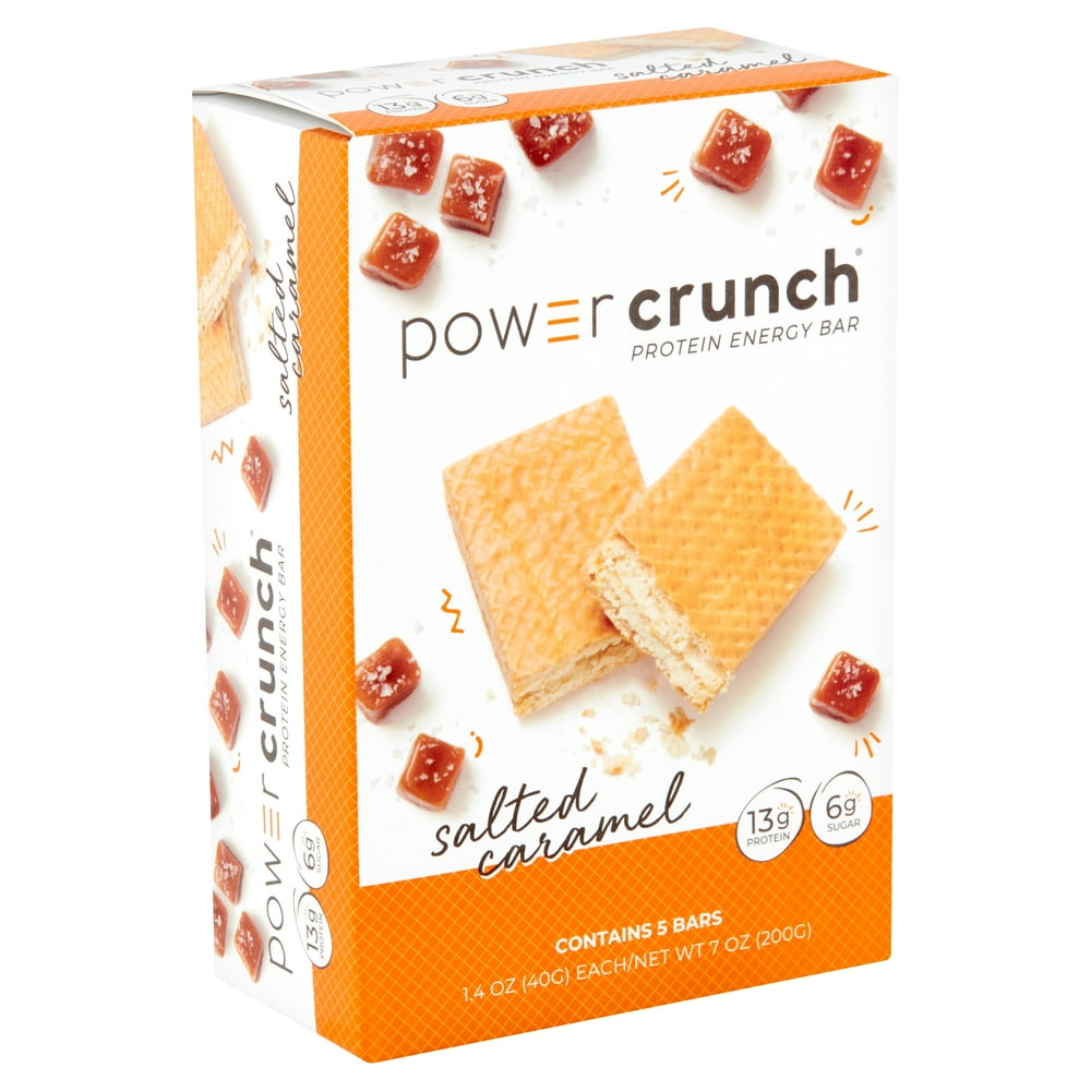 Power Crunch Original Protein Energy Bar Salted Caramel, 5 count