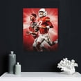 thumbnail image 4 of PIKWEEK Posters football Canvas Poster Canvas Poster Wall Art Decor Print Picture Paintings for Living Room Bedroom Decoration 16x20 in, 4 of 4