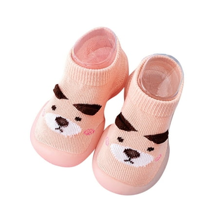 

Unisex Baby Shoes First Shoes Boys Girls Animal Cartoon Socks Shoes Toddler Warmthe Floor Socks Non Slip Prewalker Shoes