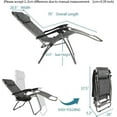 thumbnail image 2 of YANG2 Zero Gravity Chair Set of 2, Outdoor Lounge Chairs with Pillow and Cup Holder Patio Lawn Chair Outdoor Recliner for Deck,Patio,Beach,Yard, 2 of 7