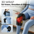 thumbnail image 3 of Heated Knee Massager with Vibration, Heated Knee Brace Wrap, 3 in 1 Heating Shoulder Brace Support Wrap for Knee Elbow, Keep Knee Warmer with 6 Heating Levels, 3 Massage Modes&Timer, 3 of 9