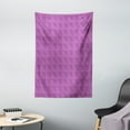 thumbnail image 1 of Abstract Tapestry, Purple and Simple Shapes Geometric Design Intertwined Semicircles, Wall Hanging for Bedroom Living Room Dorm Decor, 40W X 60L Inches, Pale Purple and Fuchsia, by Ambesonne, 1 of 2