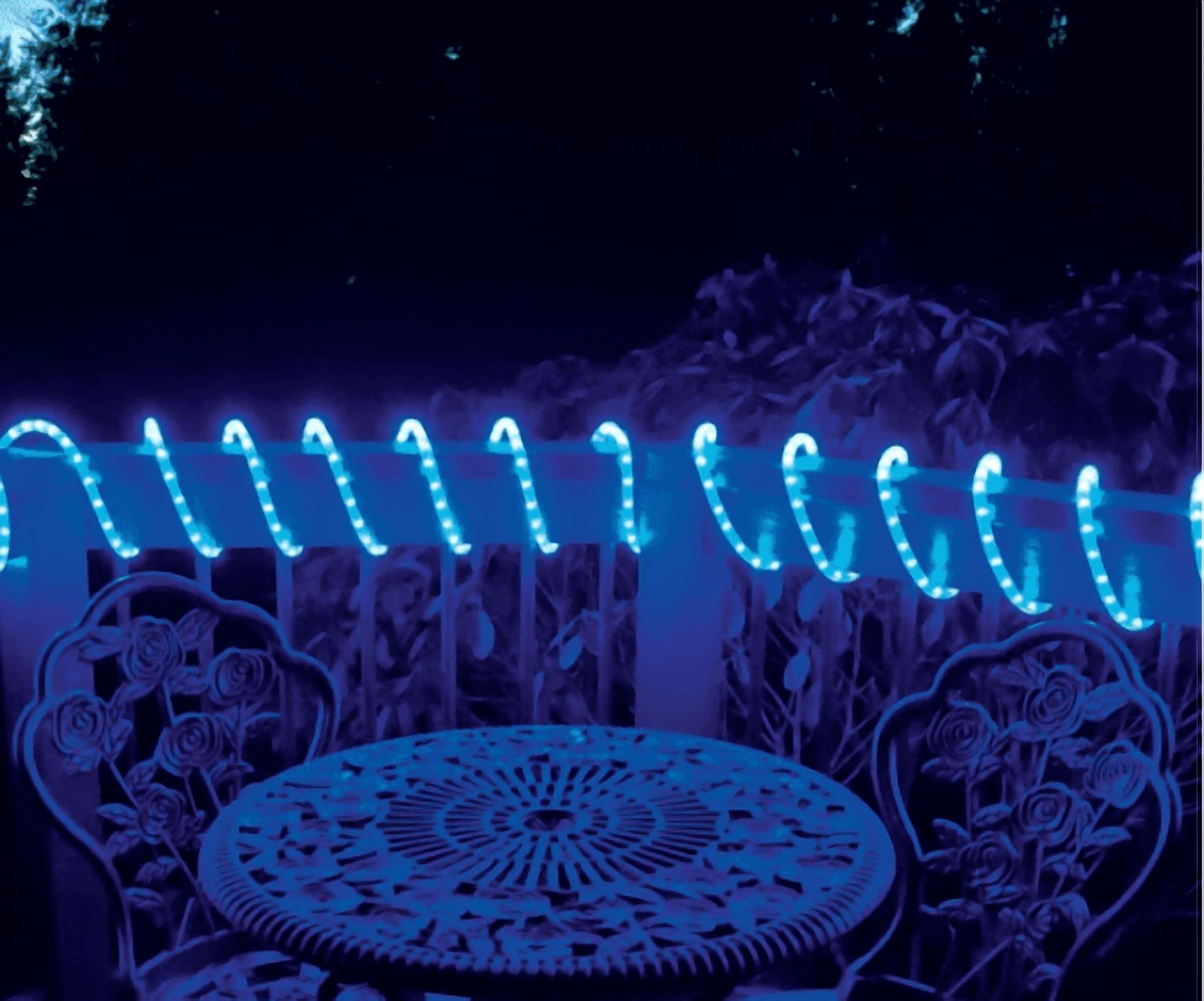 GVL 18’ Color Changing LED Rope Light with Remote Control, 2-pack