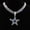 Silver-18inch, variant on Men Women Hip Hop New Pentagram Pendant Necklace 15mm Crystal Cuban Chain HipHop Iced Out Bling Necklaces Fashion Charm Jewelry