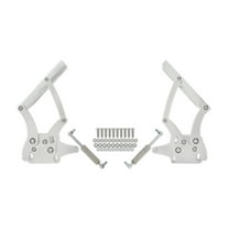 Scott Drake C7ZZ-16796-7-P Billet Aluminum Hood Hinges - Polished - Pair