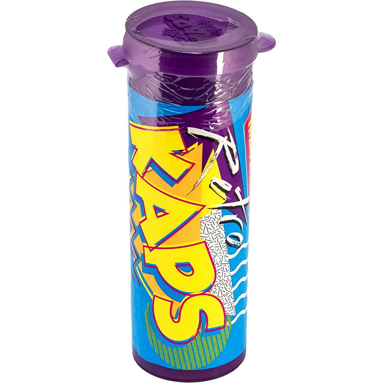 Pog Retro Kaps Neon Purple Storage Tube Starter Set Game Includes: 20 Pogs  & 2 Exclusive Slammers 