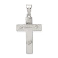 thumbnail image 4 of FB Jewels Sterling Silver Polished Box Cross Crucifix Pendant, 4 of 4