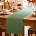 thumbnail image 5 of Sage Green Orange Ombre Table Runner 36 Inches, Abstract Modern Art Aesthetics Bed Runner Dresser Scarves Tabletop for Indoor Outdoor Parties/Ceremony/Banquet, 13"x 36", 5 of 9