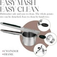 thumbnail image 5 of Bellemain Large Potato Ricer Fixed Screen Stainless Steel Potato Masher for Mashed Potatoes, 15 oz Capacity Black, 5 of 6