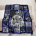 thumbnail image 3 of Police Academy Graduation Gifts, Best Police Officer Birthday Gift Idea for Him, Blanket for Cops Law Police Academy Graduation, Police Officer Retirement Gifts Throw Blanket 50"X60", 3 of 6