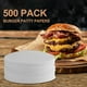 thumbnail image 3 of Papel antiadherente para hamburguesas, hojas redondas de 5,1 pulgadas, material de calidad alimentaria de grado comercial, almohadilla antiadherente para conservación de hamburguesas, resistente al, 3 of 7