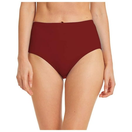 Swimsuit Bottoms for Women Tummy Control High Waist Retro Basic Full Coverage Bikini Tankini Briefs Stylish Seaside Bathing Swimming Trendy Swimwear Cover Up