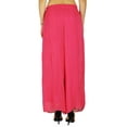 thumbnail image 4 of Bimba Jupe Longue Évasée à Jambes Larges Plissée Style Palazzo pour Femmes, 4 of 6