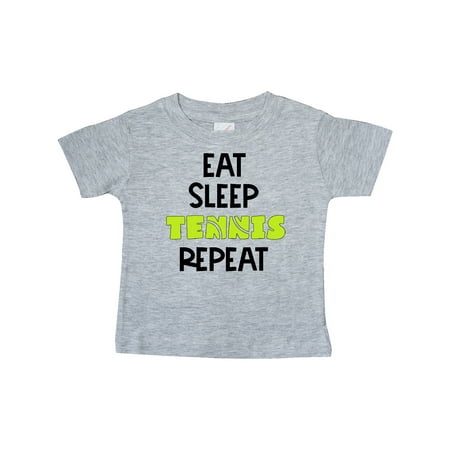

Inktastic Eat Sleep Tennis Repeat Gift Baby Boy or Baby Girl T-Shirt