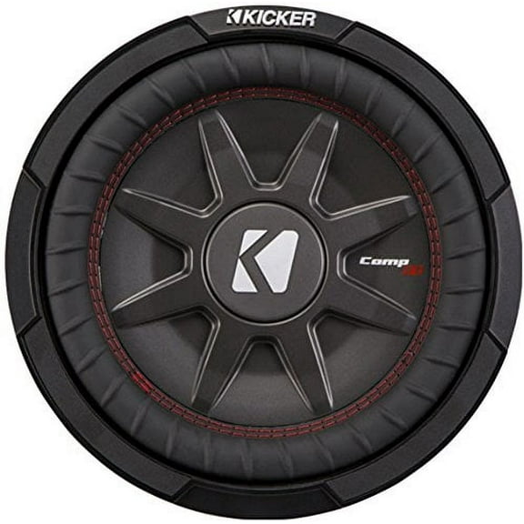 Kicker CompRT Single 10 Inch 800 Watt Max Dual 2 Ohm Shallow Slim Car Subwoofer