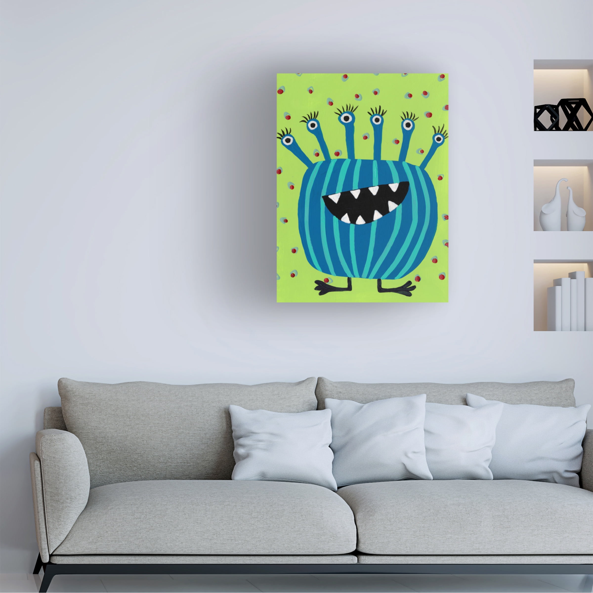 Regina Moore 'Happy Creatures II' Canvas Art