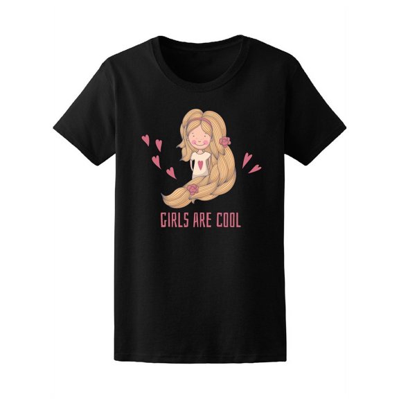 Cute Girls Are Cool T-Shirt Women -Image by Shutterstock, Female Small