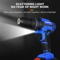 thumbnail image 2 of Bowoshen 21V Electric Cordless Drill, Fast Charger Lithium-Ion Battery Set,3/8 inches Keyless Chuck for Car Tyre Repair & Home DIY, 2 of 12