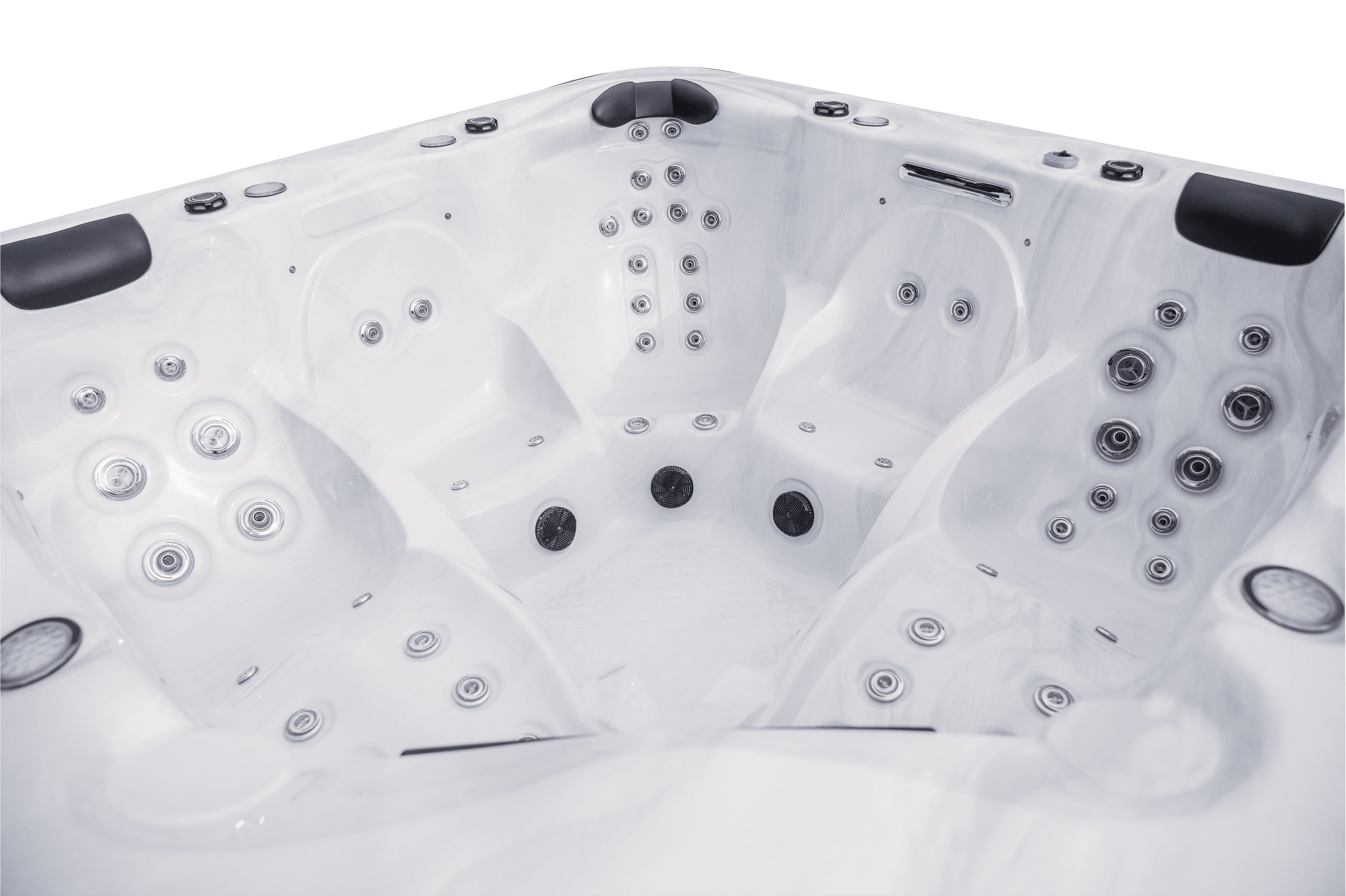 Luxury Spas Estes 5 Person Outdoor Spa with 52 Massage Jets and LED Lighting