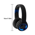 thumbnail image 2 of Auriculares Bluetooth para juegos Auriculares Auriculares plegables portátiles Auriculares inalámbricos con cancelación de ruido, Negro Azul Noticed EL3021-02B, 2 of 2