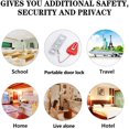 thumbnail image 2 of Portable Door Lock Security, Used for Home Security, Travel Door Lock, Dormitory Essential Lock,Red, 2 of 7