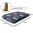 thumbnail image 2 of Octopus Pet Bed, Cartoon Style Underwater Creatures with Ocean Aquatic Inhabitants and Exotic Fishes, Resistant Pad for Dogs and Cats Cushion with Removable Cover, 24" x 39", Multicolor, by Ambesonne, 2 of 4