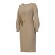 thumbnail image 4 of Vestido Cuello Redondo Ajustado Midi Estilo Sexy Mujer Traje Diario Informal Ygjytge Caqui T XXL para Mujer, 4 of 8
