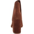 thumbnail image 3 of Steve Madden Rookie Chestnut Suede Almond Toe Pull On Block Heel Fashion Boots (Chestnut Suede, 9), 3 of 6