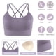 thumbnail image 3 of piezas de ropa interior deportiva para mujer con tirantes acolchados, ropa interior de soporte medio adecuada para yoga y fitness; adecuada para una circunferencia del pecho inferior de 87, 3 of 5