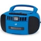 thumbnail image 1 of Boombox portátil GPX BCA209BU con reproductor de CD/cassette azul, 1 of 3