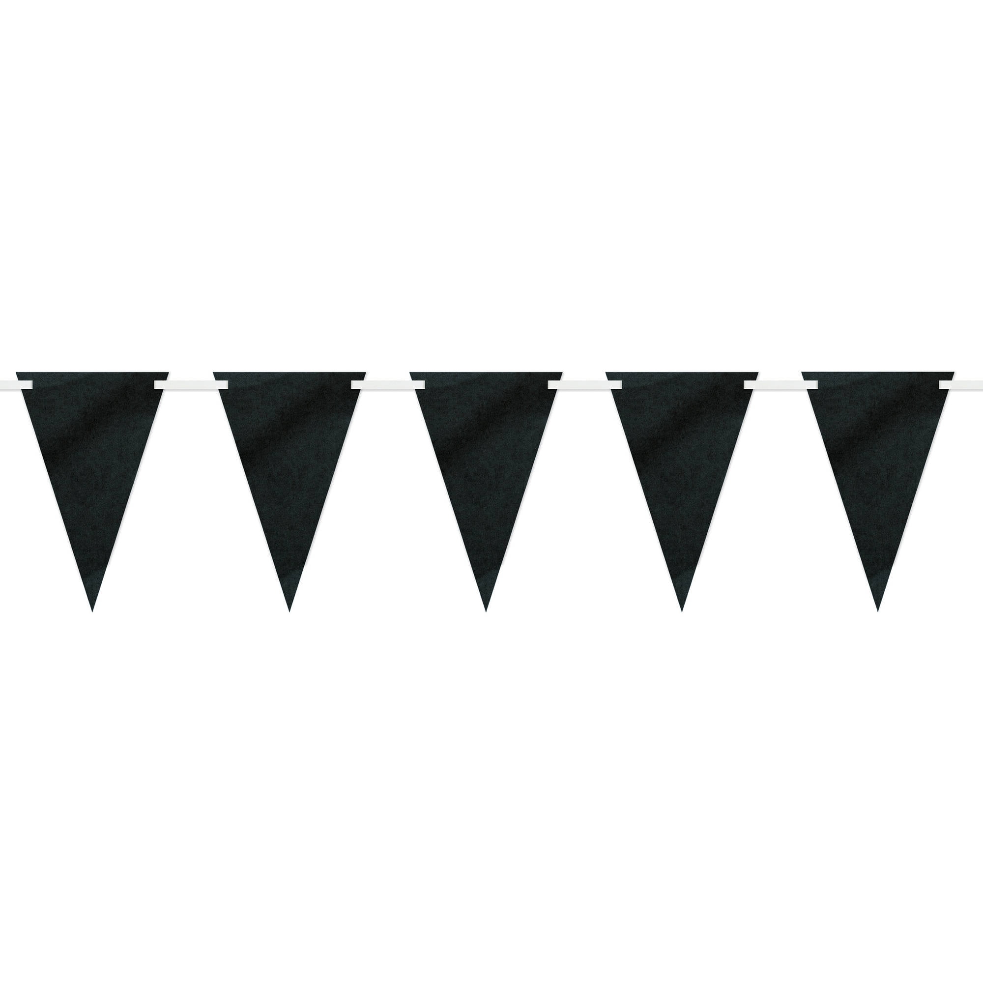 Chalkboard Look Black White & Blue Personalised Birthday Party Bunting 