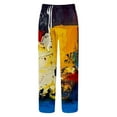 thumbnail image 2 of JLFKNG Mens Casual Pants Tie Dye Printed Breathable Loose Fit Trousers With Side Pockets Straight Leg Suitable For Beach, Dates, 2 of 4