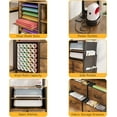 thumbnail image 6 of Large Craft Organization and Storage Cabinet Compatible with Cricut Machines, Craft Table with Charging Station Crafting Desk with Tools Accessories Organizer with Vinyl Holder (Rustic Brown), 6 of 7