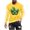 Yellow, variant on Fancifize Big and Tall Mardi Gras Men T-Shirt Carnival Long Sleeve Crewneck Shirt Novelty Funny Mask Graphic Holiday Tees Mardi Gras Party Top