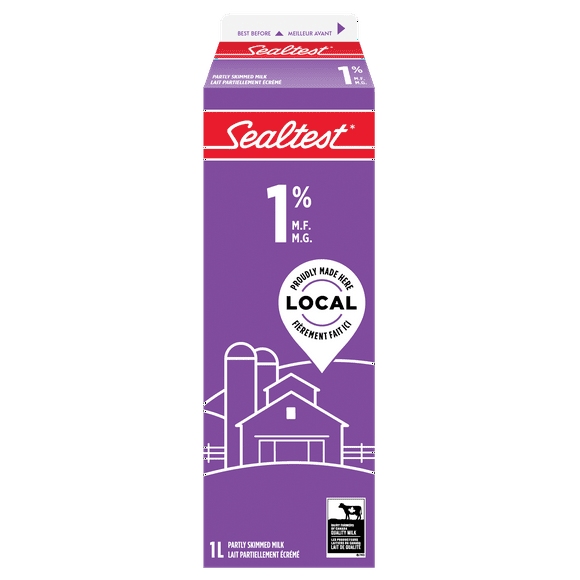 Lait partiellement écrémé 1 % Sealtest 1 litre