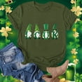 thumbnail image 2 of St Patrick'S Day Lucky T-Shirt for Women,Womens St Patricks Day Shirt Short Sleeve Round Neck Tshirt,Women's St Patrick's Day T-Shirt Lucky Irish Shamrock Cute Gnomes Graphic Tees Tops, 2 of 5