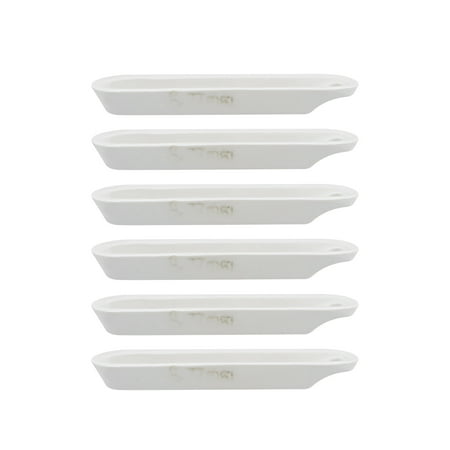 22ml 77x13x9.5mm 45% Alumina Crucible Boat Sample Holder Furnaces 6 Pack