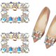 thumbnail image 1 of 2 Clips para Zapatos con Pedrería para Bodas, Hebillas para Zapatos de Novia, Clips Desmontables con Pedrería Brillante para Zapatos de Verano de Mujer, Accesorios Decorativos, 1 of 7