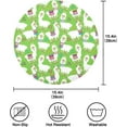 thumbnail image 4 of Coolnut Llama Round Placemats Waterproof Non-Slip Washable Place Mats Polyester Table Mats Set of 4 Heat Resistant for Home Kitchen Holiday Party Home Decor Gifts, 4 of 7