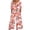 Jumpsuit - A01 Red, variant on Xdegoge Jumpsuit for Women Trendy Floral Print Boho Jumpsuits V Neck Short Sleeve Rompers Casual Loose Comfy Romper Summer Breathable Vacation Outfit with Pockets