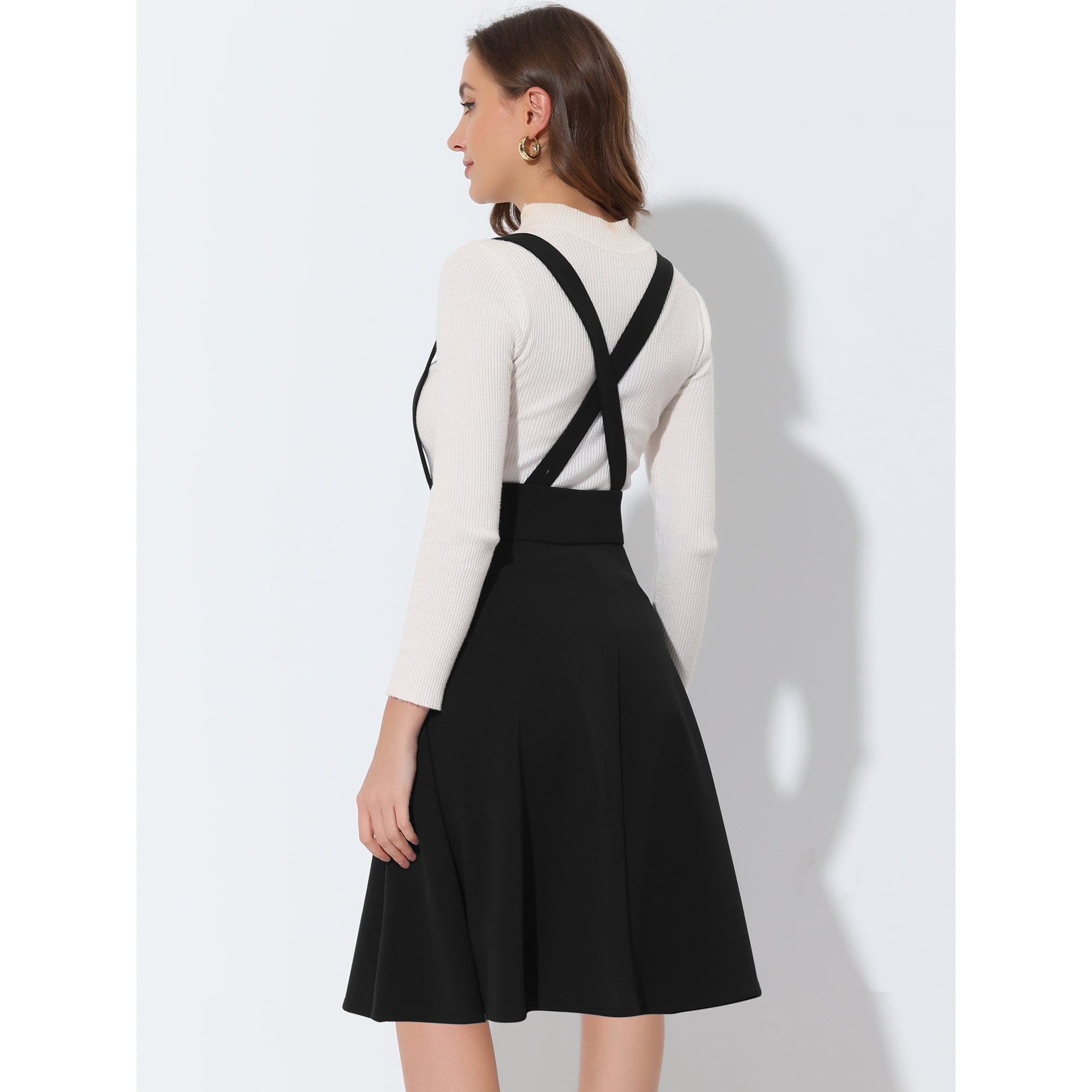Black overall skirt xl hotsell