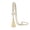 White, variant on Elegant Long Layering Necklace With Heart Shaped Pendant And Delicate Tassels Sweater Chain Jewelry