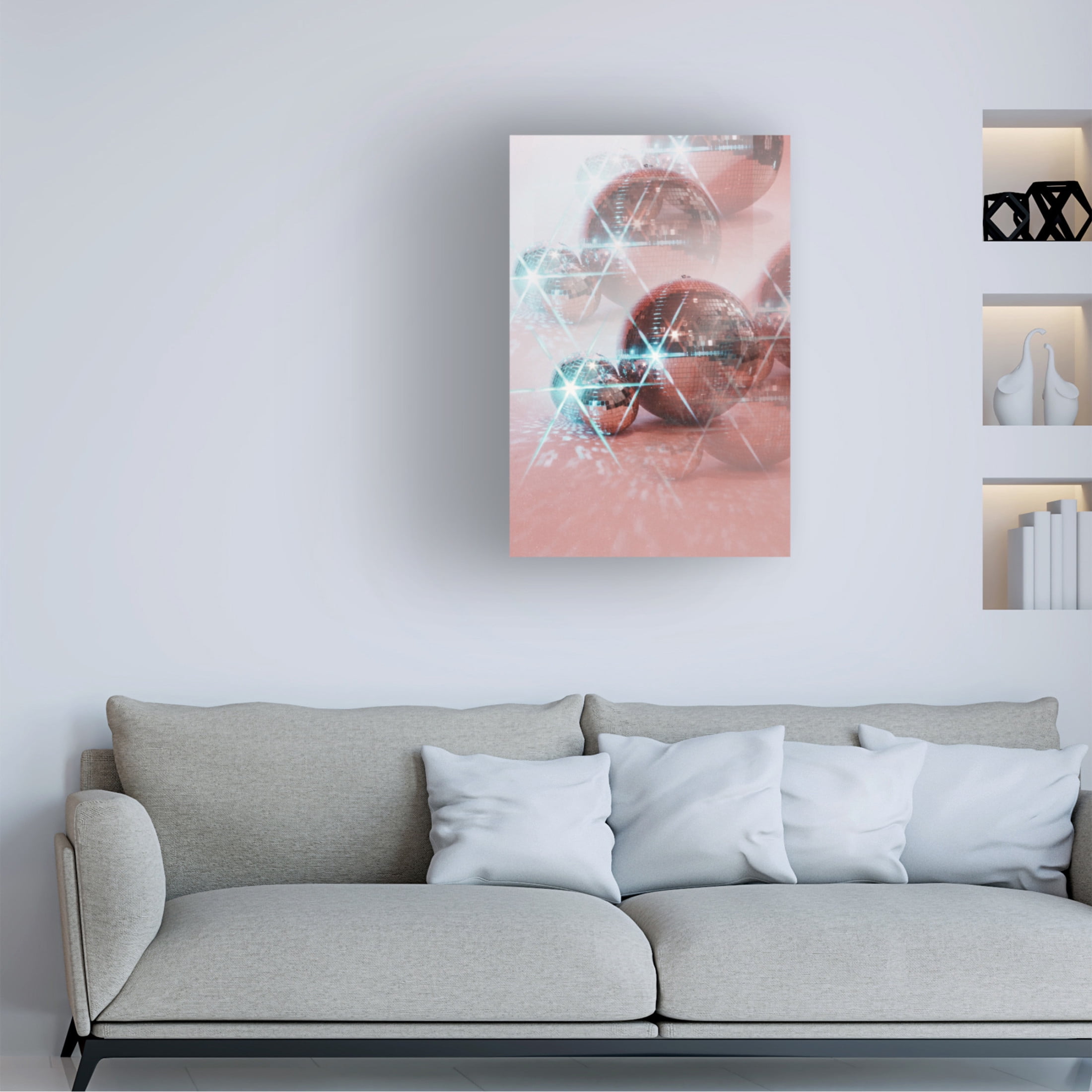 Canvas Wall Art - Samantha Hearn 'Disco Mirage' Wall Art for Living Room, Bedroom, or Office D?cor by Trademark Fine Art - 12 x 19 Inches