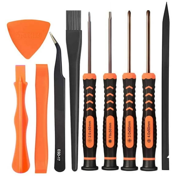 Cleaning Repair Tool Kit for PS4 PS5, TR9 Torx Security Screwdriver with PH00 PH0 PH1 Phillips Screwdriver Set for Sony Playstation 4,5 Main,Controller Tear Down and Dust Removal